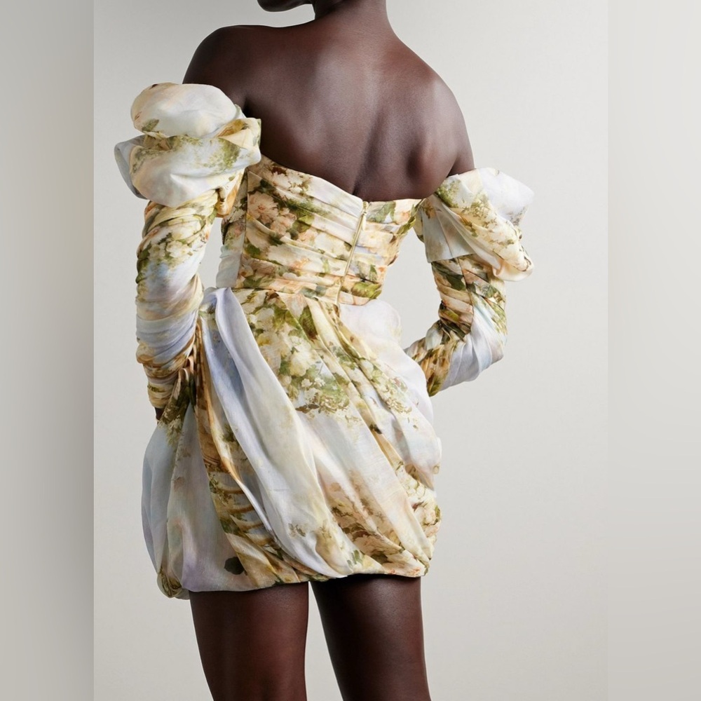 Zimmermann Luminosity Drape Mini Dress
Ivory Garden Floral - Picture 5 of 5